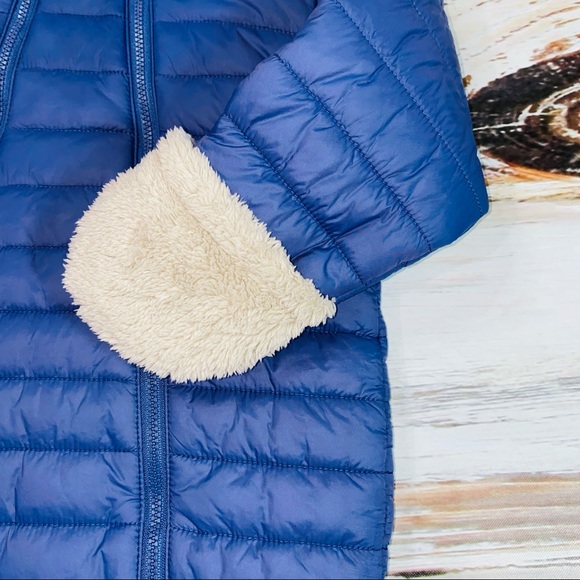 The White Company Blue Quilted Baby Pramsuit size 9-12 months - Picture 11 of 16